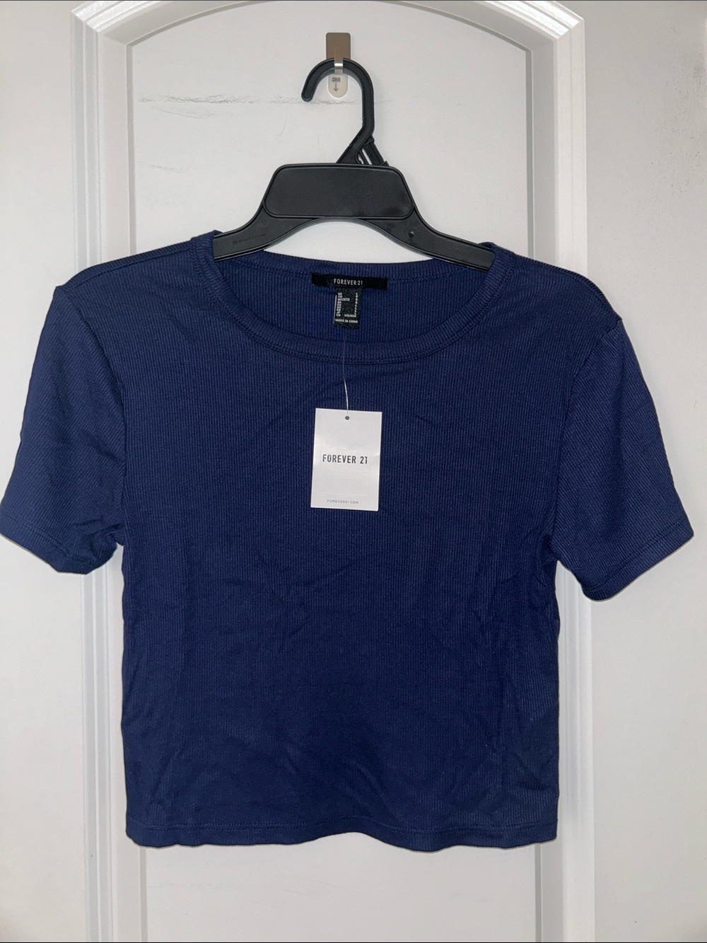 Forever 21 Navy Women's Crop Top
